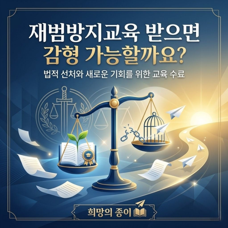  재범방지교육 받으면 한국에서 감형가능할까요?
