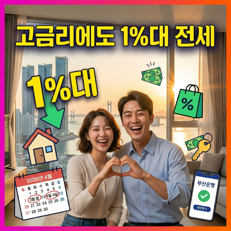 2026 부산시 신혼부부 전세대출 후기, 이자 1.5% 챙기는 법