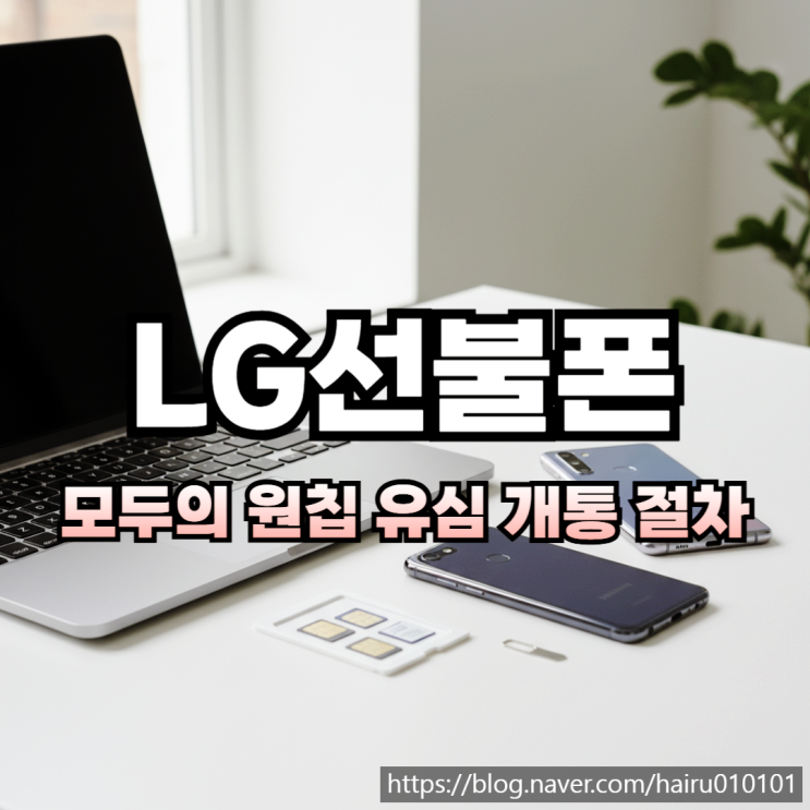  LG 모두의 원칩 유심 활용 선불폰 간단히 개통 절차 알아보자