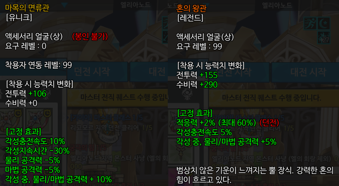  엘소드 전투력 분석 3. 칭호, 아게이트, 바리욘, 면류관, 혼의왕관