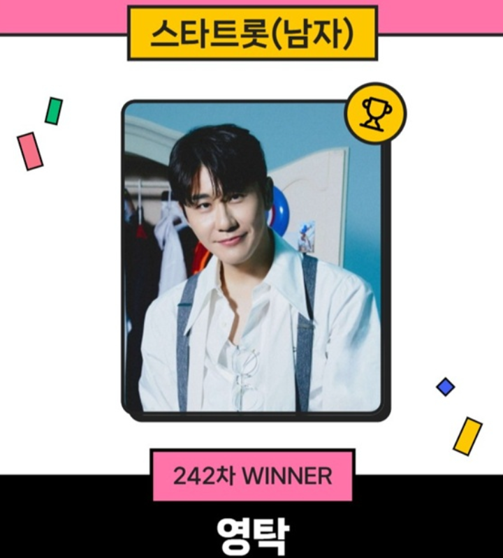  영탁, 남자 트롯 스타 1위 축하합니다!