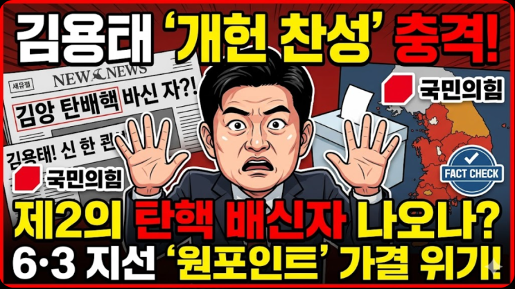 배신자 나오나? 6·3 지선 '<b>원포인트 개헌</b>' 가결 위기 팩트체크