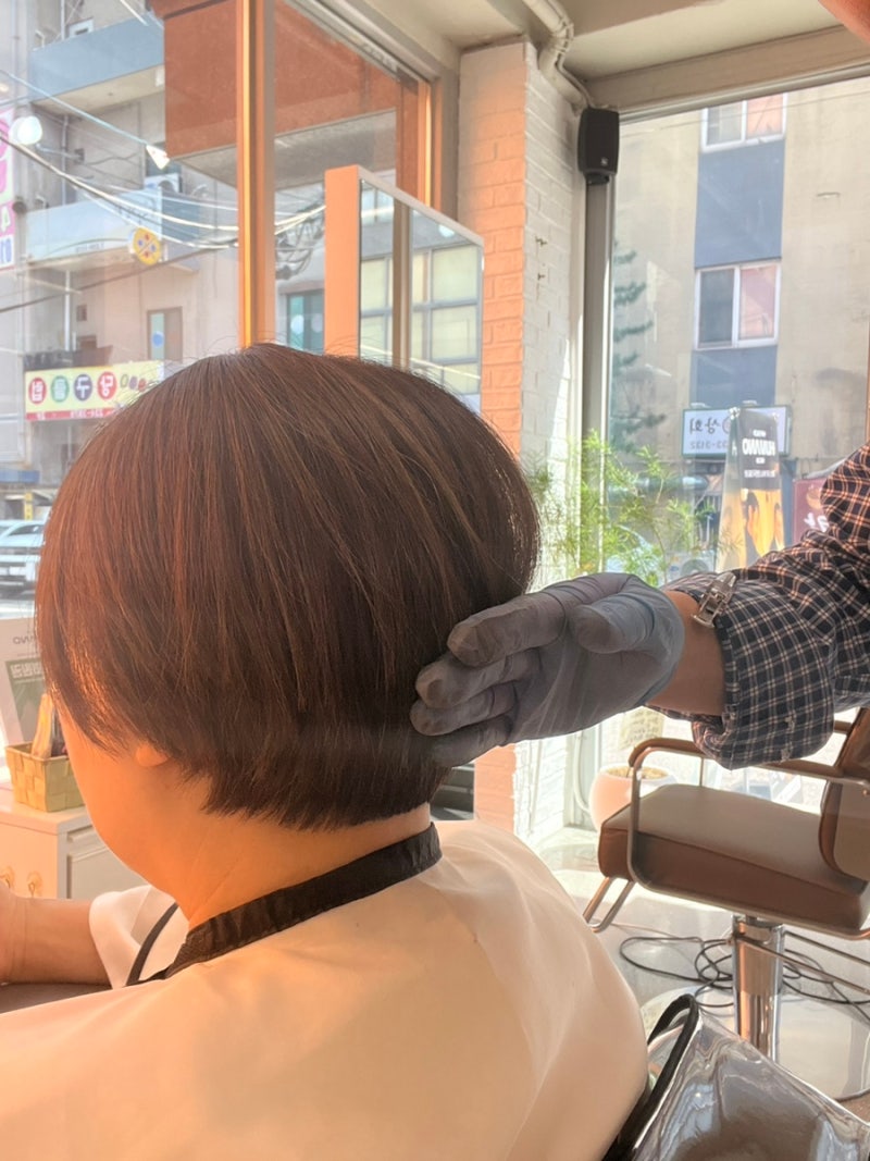 짧은머리도 볼륨 살리는 법 ✂️ 보브컷 + 볼륨펌으로 꾸안꾸 완성(열펌/컷트전문 헤어살롱....