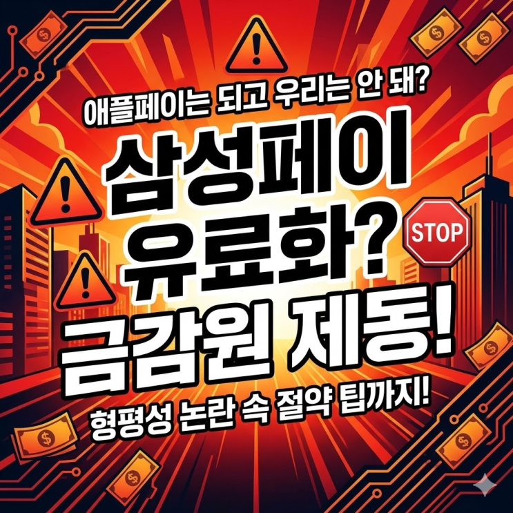  삼성페이 유료화 금감원 제동 | 애플페이는 되고 삼성페이는 안 된다고?