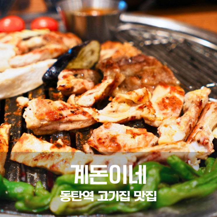  동탄역 맛집 계돈이네 닭구이 세트와 뽈항정살 맛있는 고기집