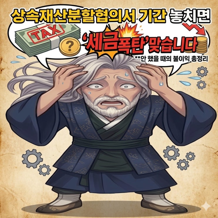 [법원 양식]상속재산분할협의서 안 했을 때의 불이익 총정리