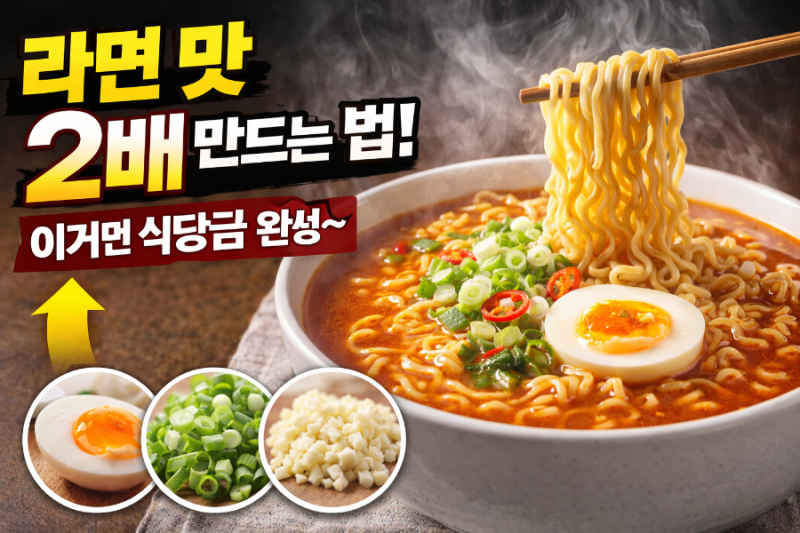 라면 맛있게 끓이는 방법! 집에서 식당급 라면 끓이는 꿀팁 총정리