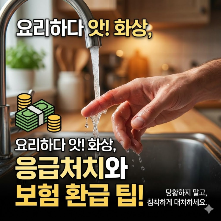  요리하다 데인 화상 치료 실비 청구 방법! 주방 사고 병원비 전액 환급받는 비밀
