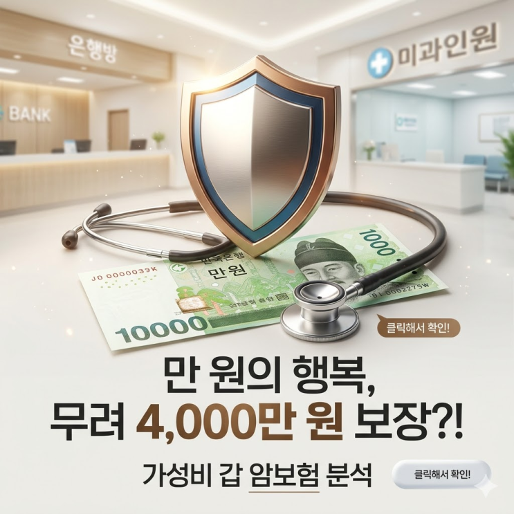  암치단비 1만원대로 암부터 뇌·심장까지? 가성비 끝판왕 치료비 보험의 모든 것