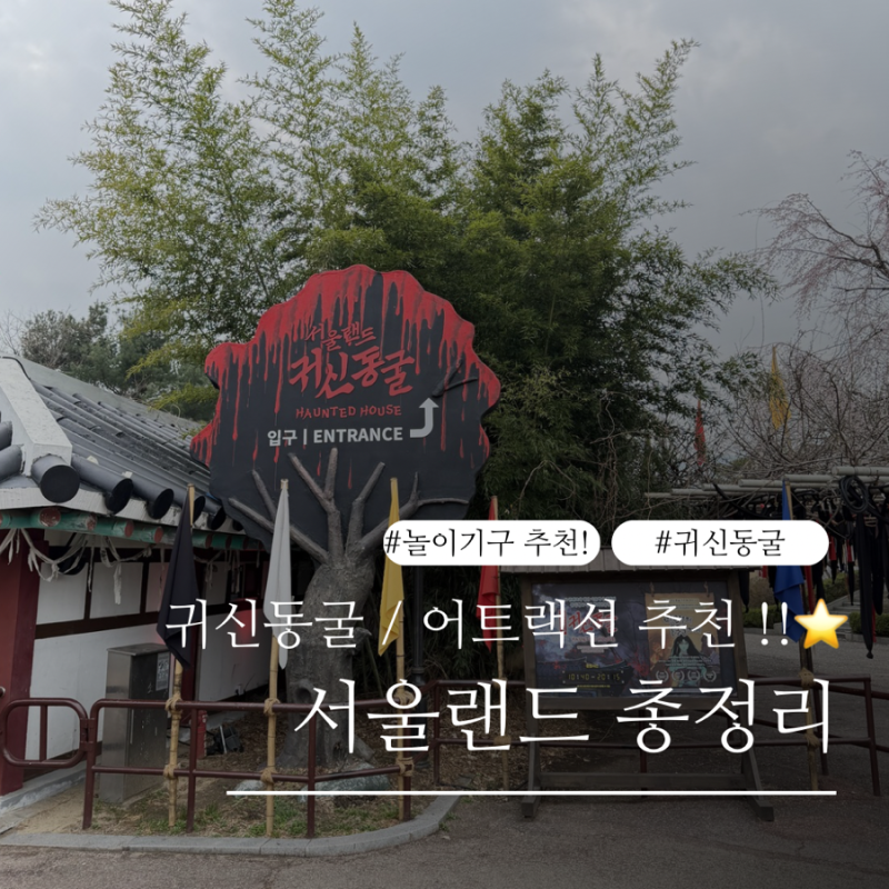 서울랜드 총정리 놀이기구 성인 추천 귀신동굴 후기