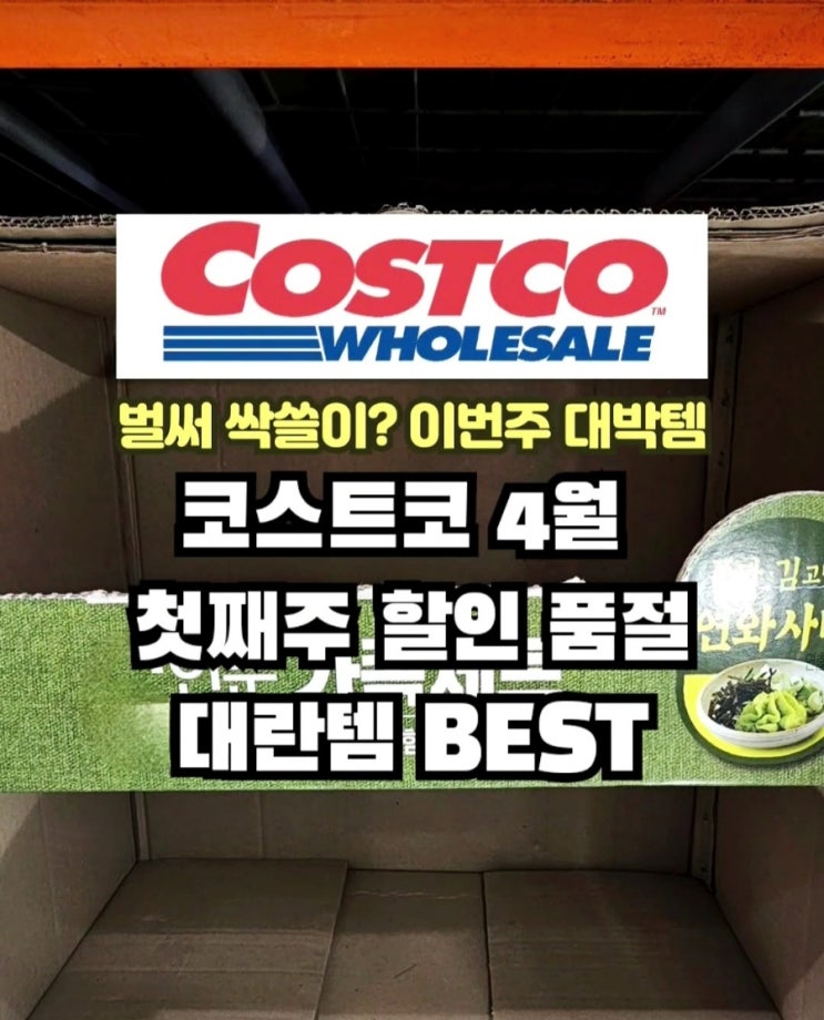  코스트코 4월 첫째주 할인 품절대란 추천템10
