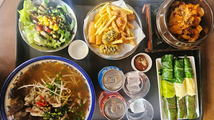  울산 성남동 풀 먹는 호랑이 후기 (쌀국수 쌈밥 둘 다 먹고 싶을 때)
