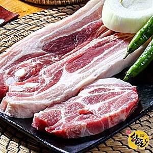 으뜸한돈 냉장 삼겹살 목살 오겹살 1kg 구성