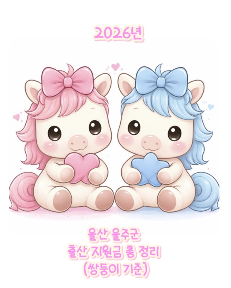 울산 울주군 출산지원금 정리 쌍둥이 기준