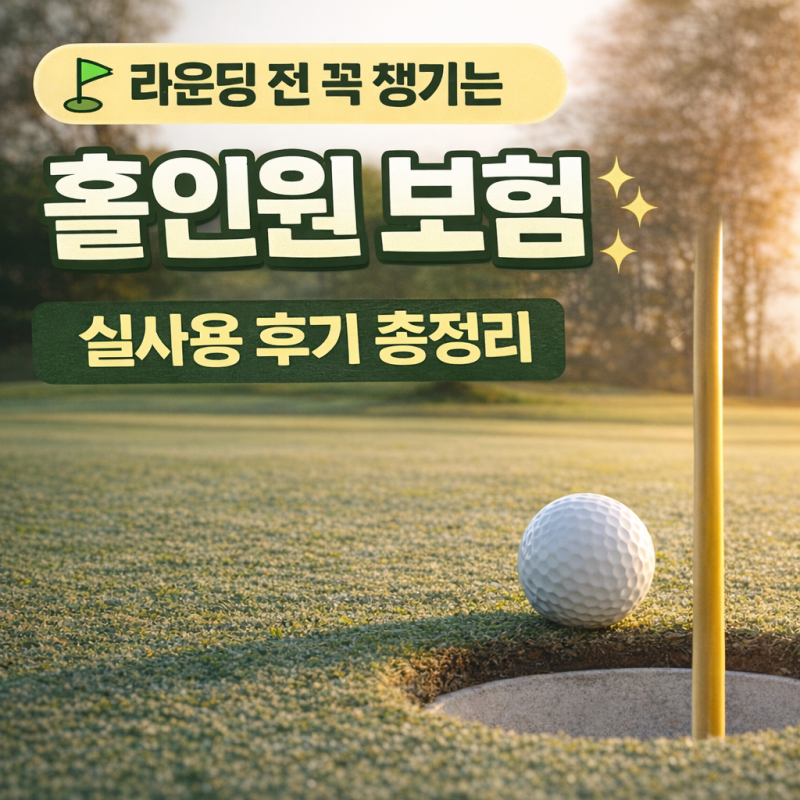 ⛳홀인원보험 1,316원으로,, 실사용추천!!