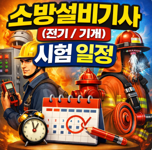 소방설비기사(전기/기계) 시험 일정, 2026년