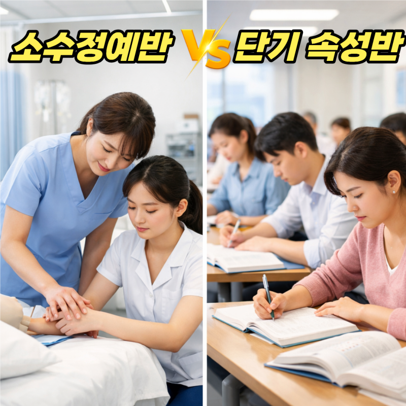 ❤️간호조무사 자격증 소수정예반 vs 단기속성반