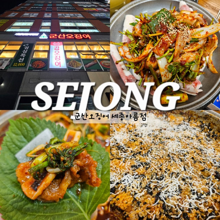 세종시 아름동 오징어불고기 맛집 군산오징어 세종아름점