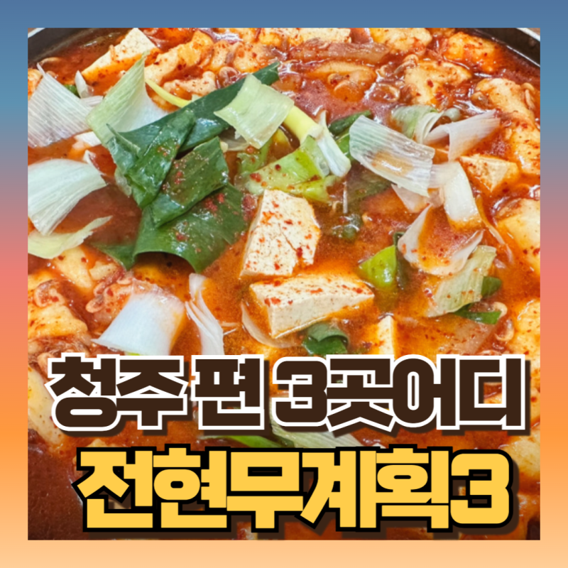 전현무계획 청주편 식당 3곳: 새뱅이찌개,4대째우동,닭도리탕,고로케 쫄면 (ft하도권)