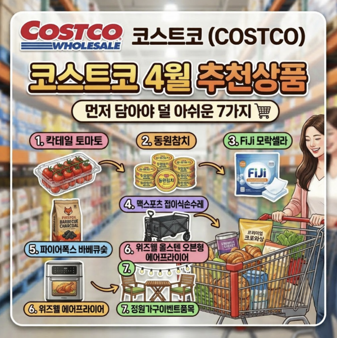  코스트코 4월 추천상품, 먼저 담아야 덜 아쉬운 7가지
