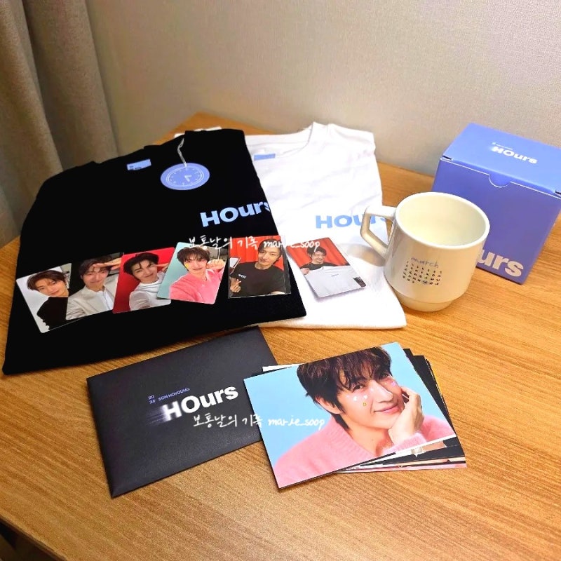 2026 손호영 팬미팅 [HOurs] 공식 MD 굿즈 티셔츠 머그컵 엽서세트 포카 언박싱
