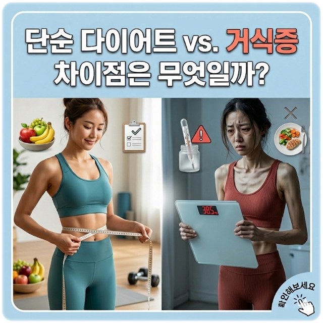 거식증 증상과 원인 단순 다이어트와 다른 점은?