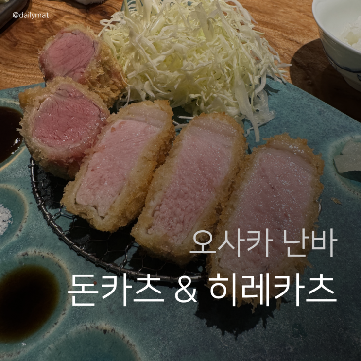  [오사카 난바역 맛집] 돈카츠 뉴베이브 난바점 - 오사카 난바 돈카츠 히레카츠