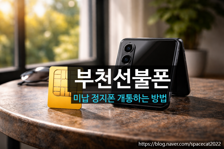  부천선불폰 미납 정지폰 개통하는 방법