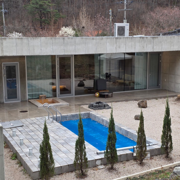  울산 독채펜션 아기랑 보스케토삼동 | 풀빌라 야외자쿠지 조식까지 완벽한 숲속 숙소