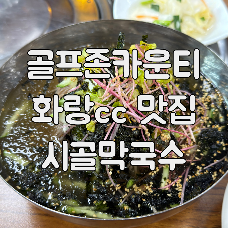 [골프장 맛집] 골프존카운티 화랑cc 근처 맛집, 시골막국수 진천점
