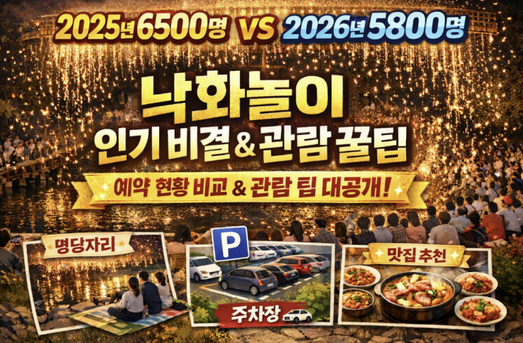  함안 낙화축제 2026 예매, 2025보다 줄어든 인원과 좋은자리 팁