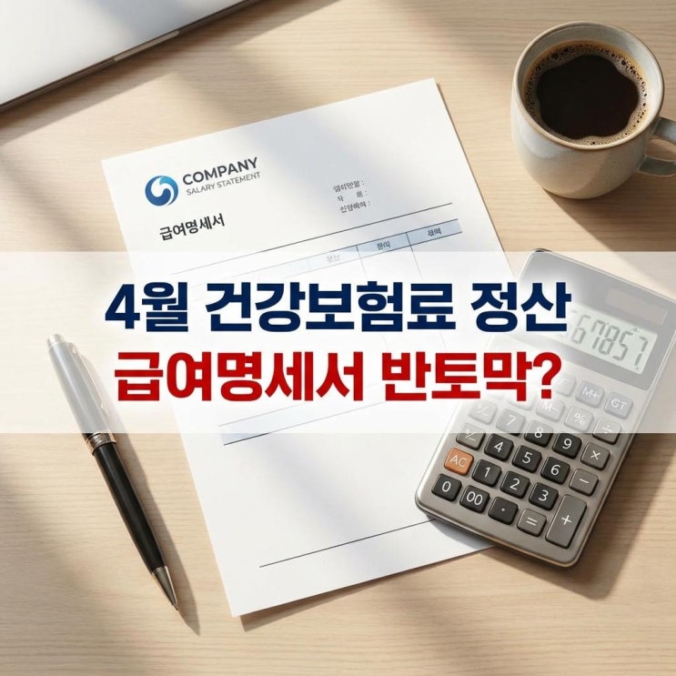  4월 건강보험료 정산 급여명세서 반토막? 건보료 폭탄 이유 완벽 정리