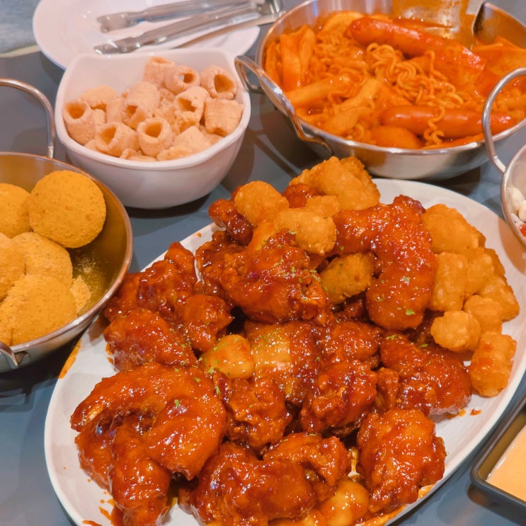  공덕 맛집 천년닭강정 마포점 여의도 나들이 후 들린 공덕역 맛집
