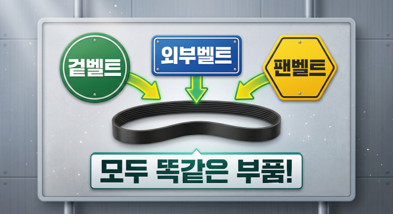 겉벨트 외부벨트 팬벨트 세트 교체 시기 방법 어떤걸 구매해야할까