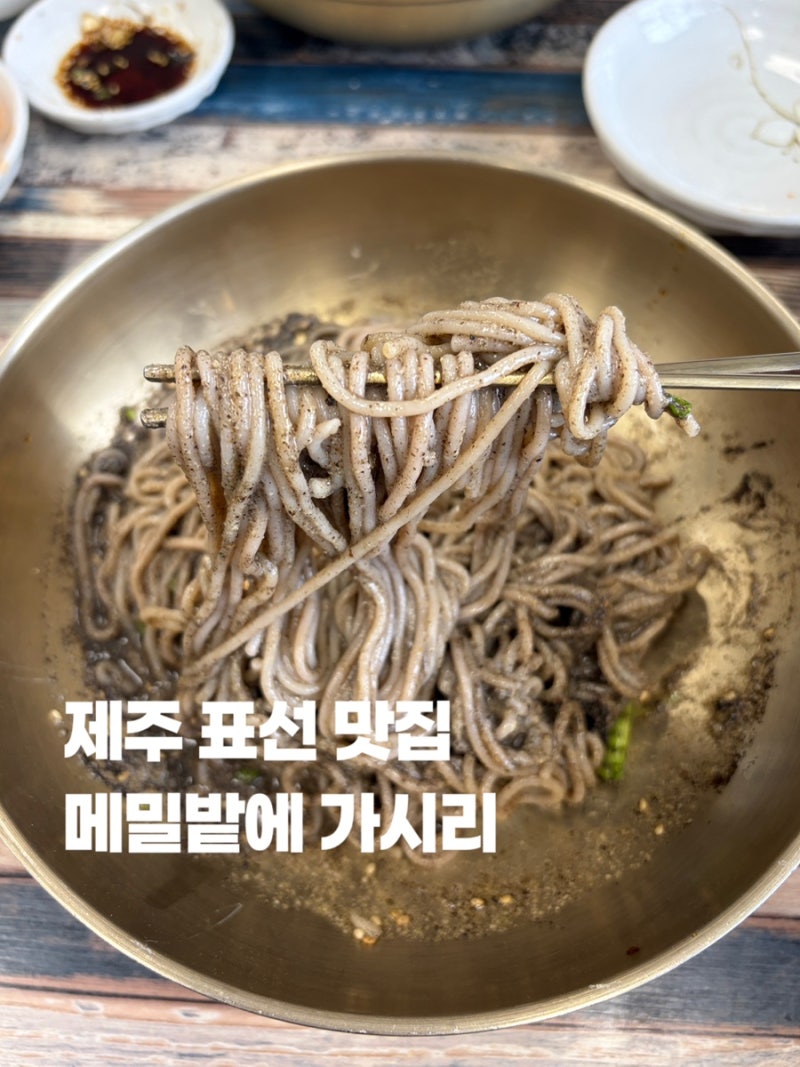 제주 표선 맛집 메밀면 추천 메밀밭에 가시리