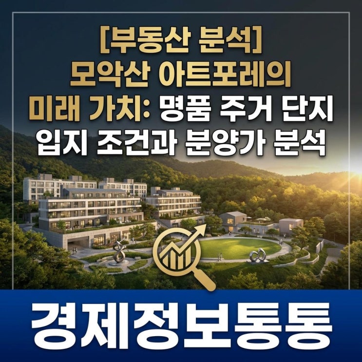  [부동산 분석] 모악산아트포레의 미래 가치: 명품 주거 단지 입지 조건 및 분양가 전망
