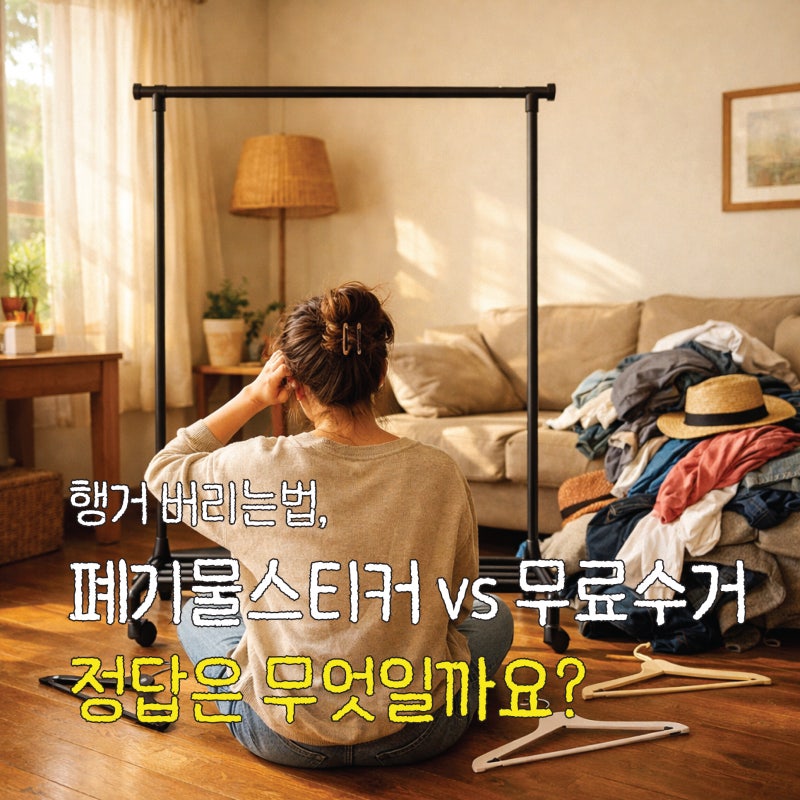 행거 버리는법, 스티커부터 사면 돈만 날립니다 (철제, 시스템 행거 폐기 정리)