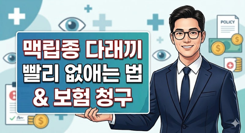 맥립종 다래끼 빨리 없애는 법 병원비 실비 보험 청구 가능할까