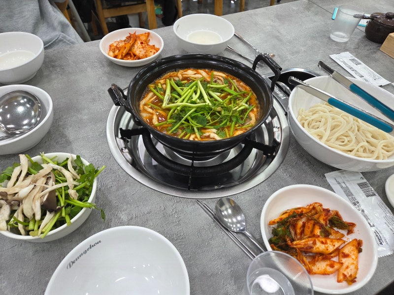 등촌샤브칼국수 포항북구점 후기