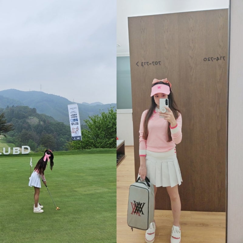 골프는 옷이 반 | 여성 골프 니트로 완성한 나의 봄필드 룩