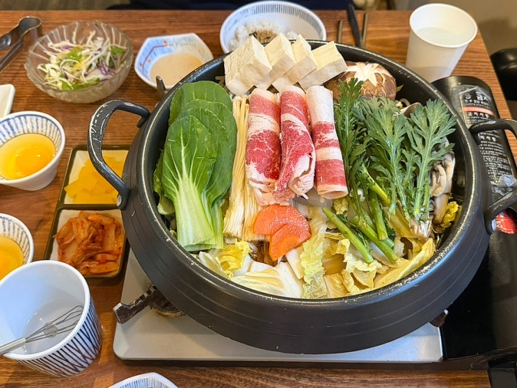  부평스키야키 맛집 찾다가 드디어 찾은 곳, 모모네이층집 웨이팅하는 이유 있음