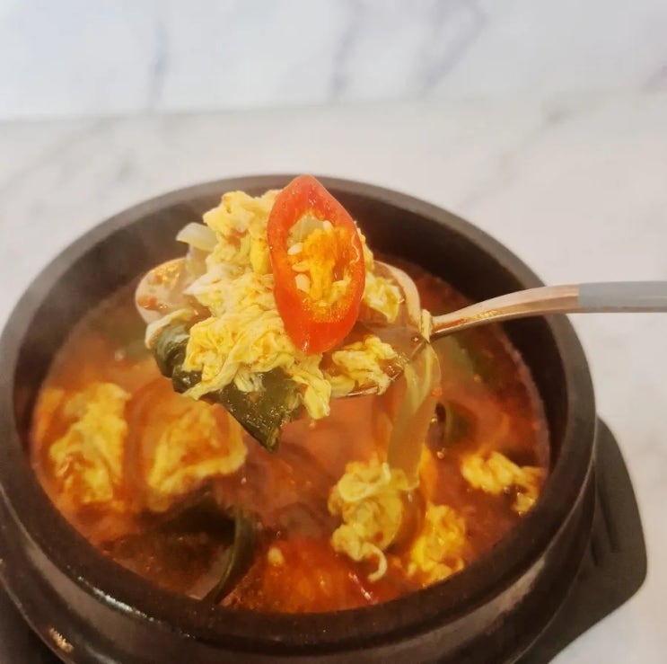  납작당면요리 얼큰 계란탕 짬뽕 대신 끓여도 만족스러운 칼칼한 국물 레시피