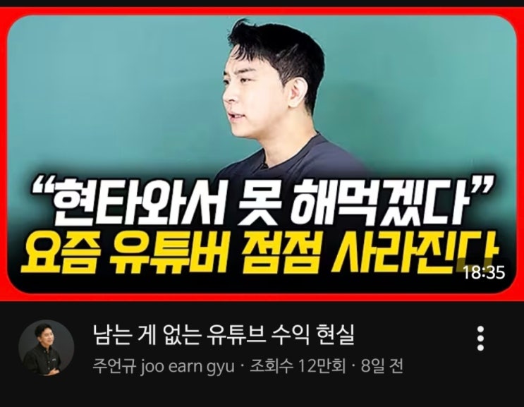  유튜버 자율구독료나 후원금도 소득신고 해야, 안 하면 가산세 유튜버 먹고 살기 힘들다는 주언규님 발언