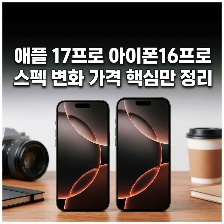  애플 17프로 아이폰16프로 스펙 변화 가격 핵심만 정리