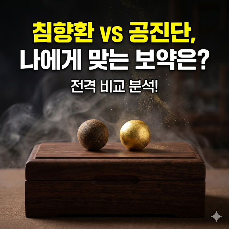  침향환 공진단 차이 성분 비교 나에게 맞는 기력 보충제 선택법