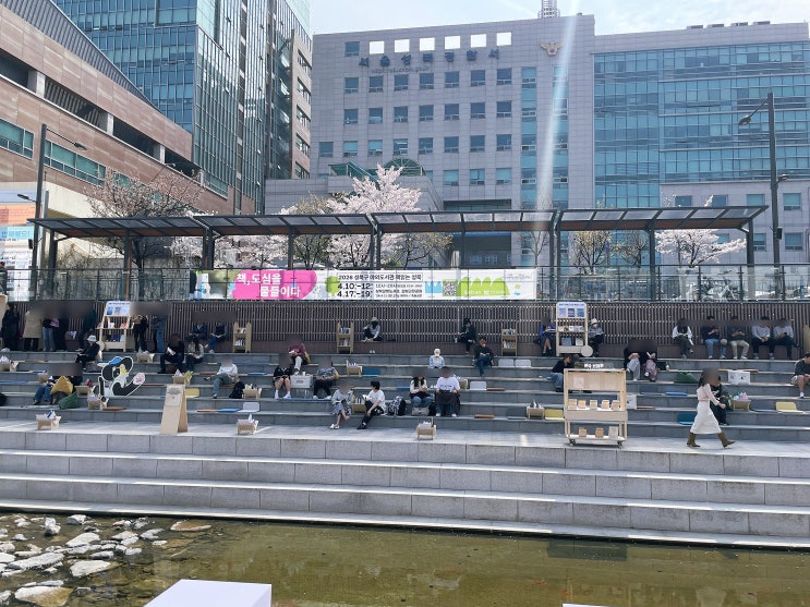  성북천 벚꽃 야장 야외도서관 아이와 함께 가볼만한 곳