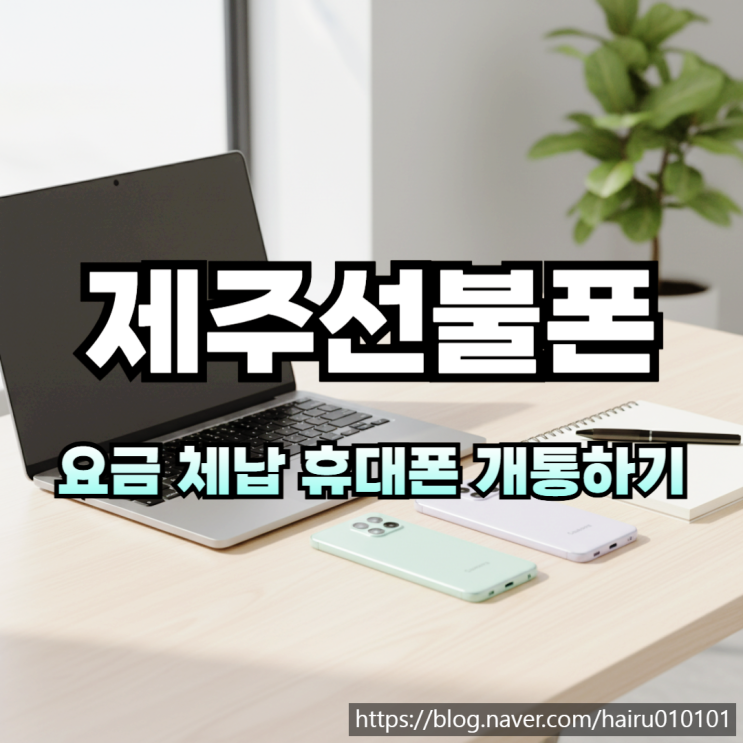  제주선불폰 요금 체납 휴대폰 유심 손쉽게 개통하기