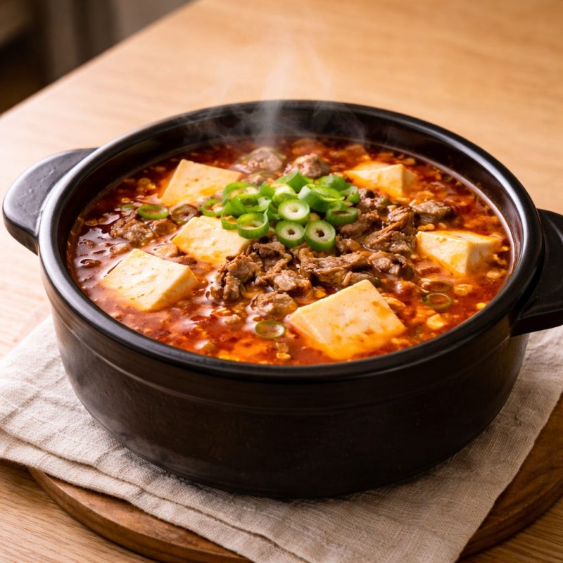 소고기 순두부찌개 레시피, 식당보다 진한 국물 비결 5가지