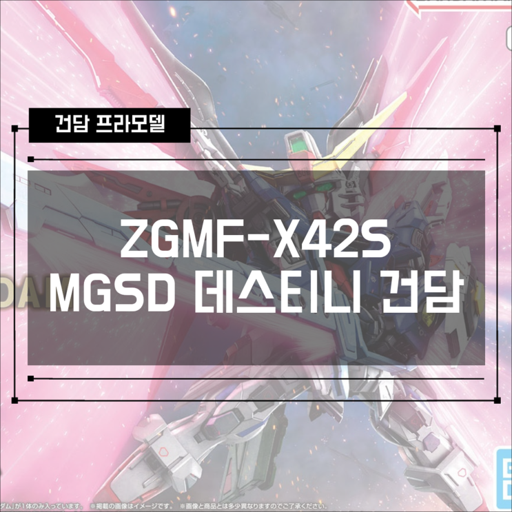  [건프라] ZGMF-X42S MGSD 데스티니 건담 조립 후기