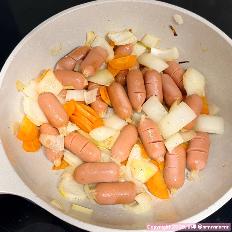 아이 반찬 케첩 소시지 야채볶음 실패 후기 (내 요리 실력이 문제..)